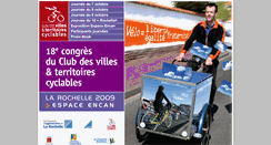 Desktop Screenshot of congres2009.villes-cyclables.org